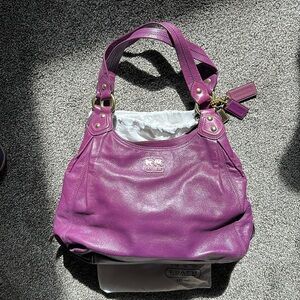 Coach Madison Maggie Hobo Bag - Purple No. H0982-14336